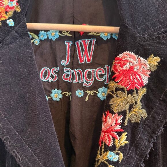 Johnny Was Embroidered Velvet Blazer Size M - Picture 3 of 5